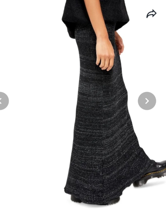Free People Dresses & Skirts - Free People Shine Bright metallic ribbed maxi skirt